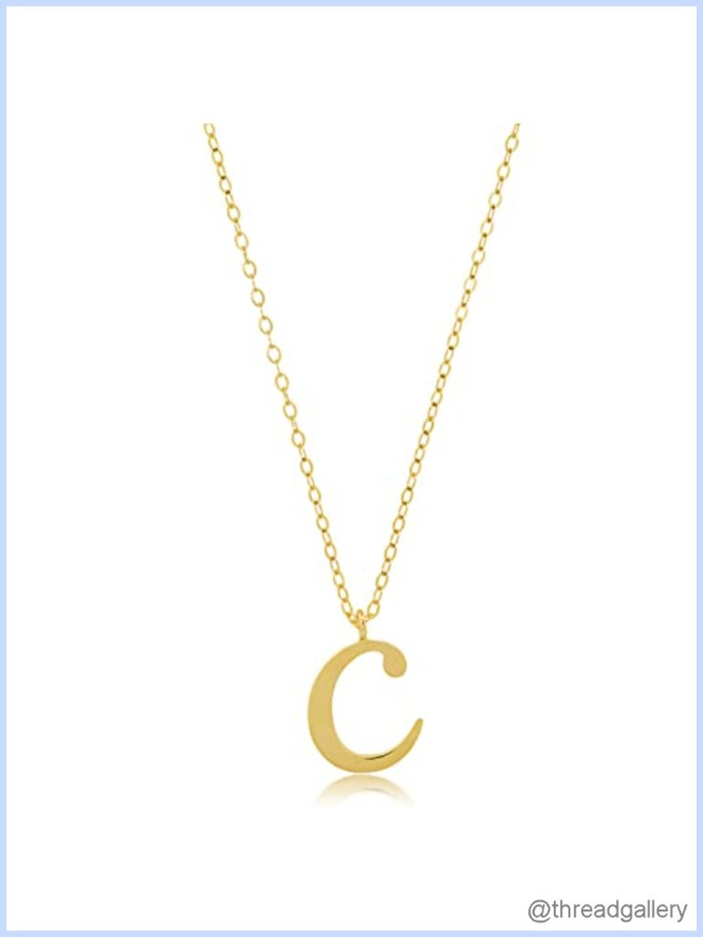 Solid 10K White or Yellow Gold Dainty Script Initial Extendable Necklace
